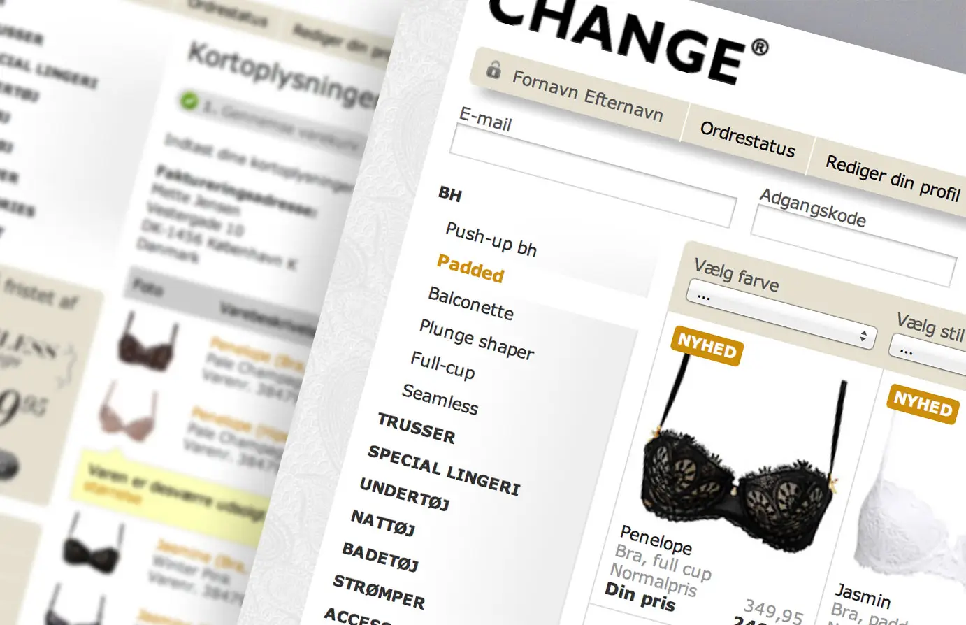 Development of webshop for Change