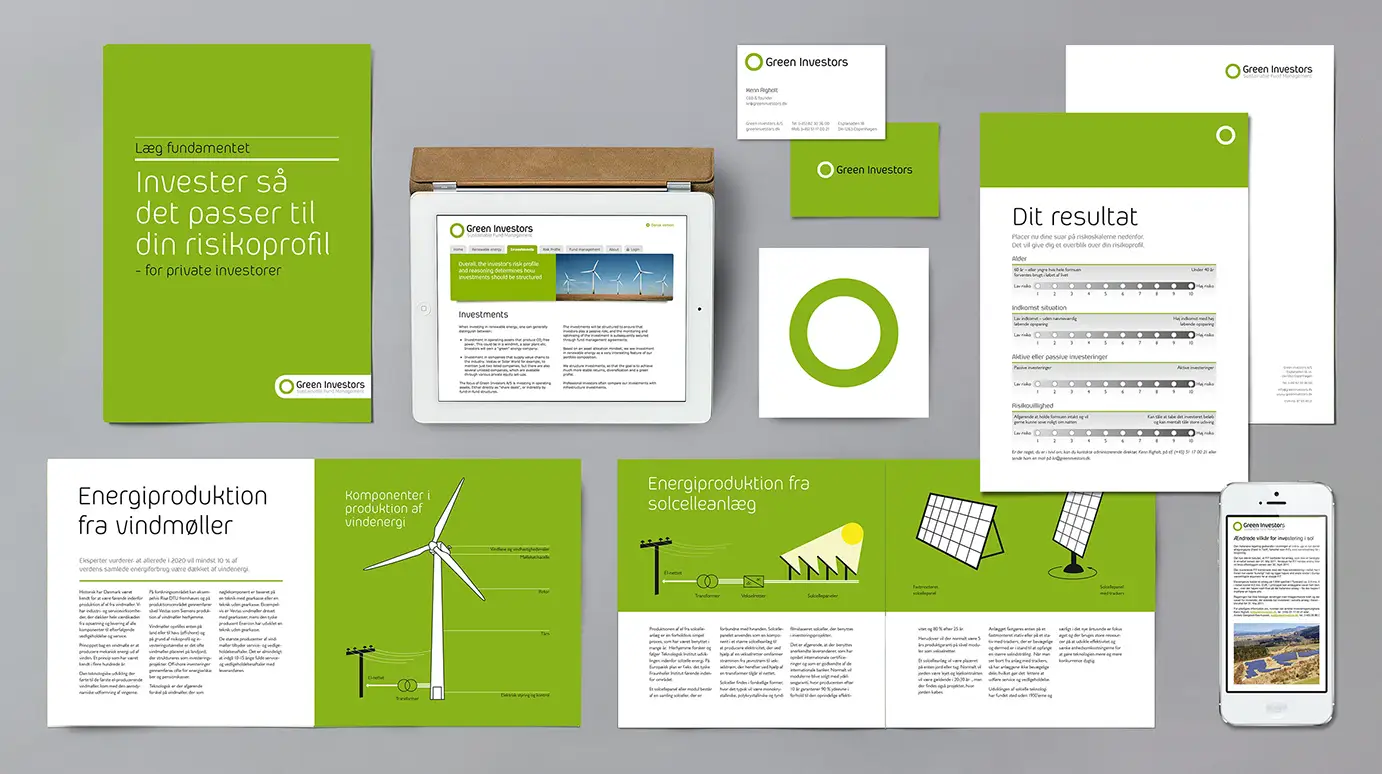 Green Investors graphic design